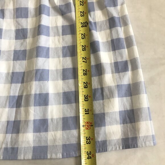 City Triangles Blue White Gingham Dress Puff Sleeve Mini Plus Size‎ 2XL - Picture 9 of 10
